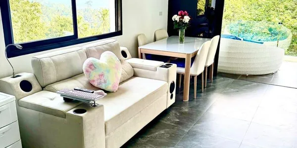 Меблированные двухкомнатные апартаменты с собственным бассейном в 900 метрах от пляжа, Ламай, Самуи, Таиланд