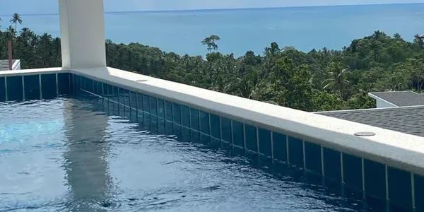 Апартаменты с бассейном и видом на море рядом с пляжем, Ламай, Самуи, Таиланд