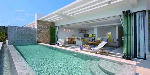 Роскошная вилла с беспрепятственным видом на море в районе Чавенг Ной, Самуи, Таиланд