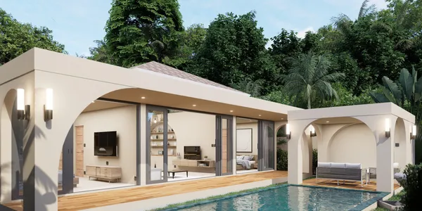 Новый комплекс вилл на первой линии у моря, в 5 минутах от пляжа, Самуи, Таиланд