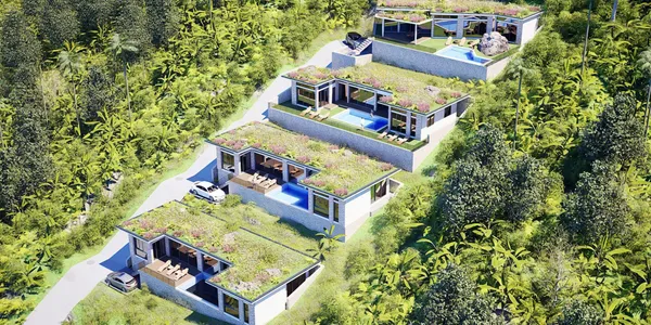 Комплекс вилл с бассейнами рядом с центром города и пляжем, Самуи, Таиланд