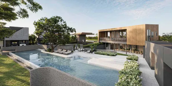 Комплекс новых вилл с общим бассейном и клубным домом в Паттайе, Таиланд