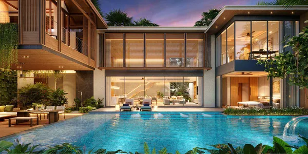 Новый комплекс вилл с бассейнами в 10 минутах езды от пляжа Банг Тао, Пхукет, Таиланд