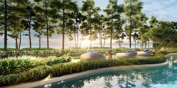 Новая резиденция с бассейнами в 50 метрах от пляжа Най Янг, Пхукет, Таиланд