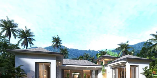 Новый комплекс современных вилл с бассейнами и садами в 3 минутах от пляжа Ламай, Самуи, Таиланд