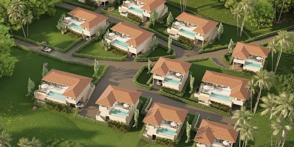 Новый комплекс вилл с бассейнами в 5 минутах от пляжа Ламай, Самуи, Таиланд