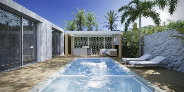 Новый комплекс меблированных вилл с бассейнами в 5 минутах от пляжа Маенам, Самуи, Таиланд