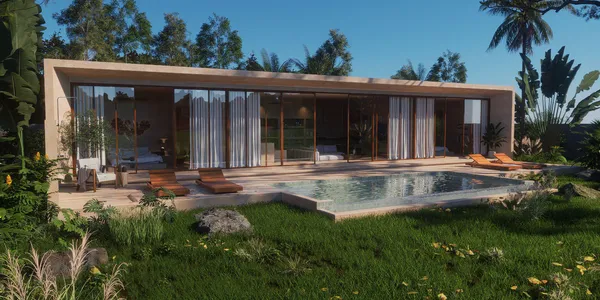 Новые виллы с бассейнами и тропическими садами в 5 минутах от пляжа Маенам, Самуи, Таиланд