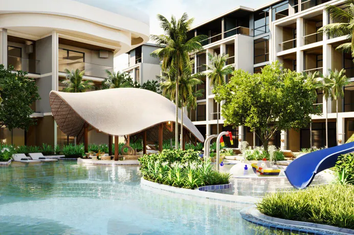 Крупный курортный кондоминиум для инвестиций на первой береговой линии пляжа Найтон, Пхукет, Таиланд