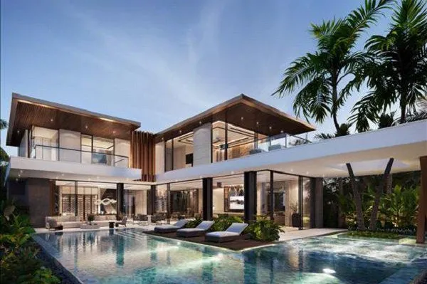 Комплекс вилл с бассейнами рядом с пляжем Лаян, Пхукет, Таиланд