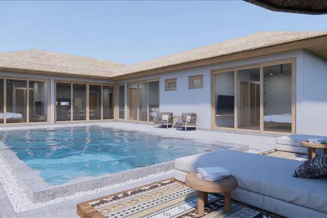 Комплекс вилл с террасами и бассейнами в резиденции с тренажерным залом, Чонг Мон, Самуи, Таиланд