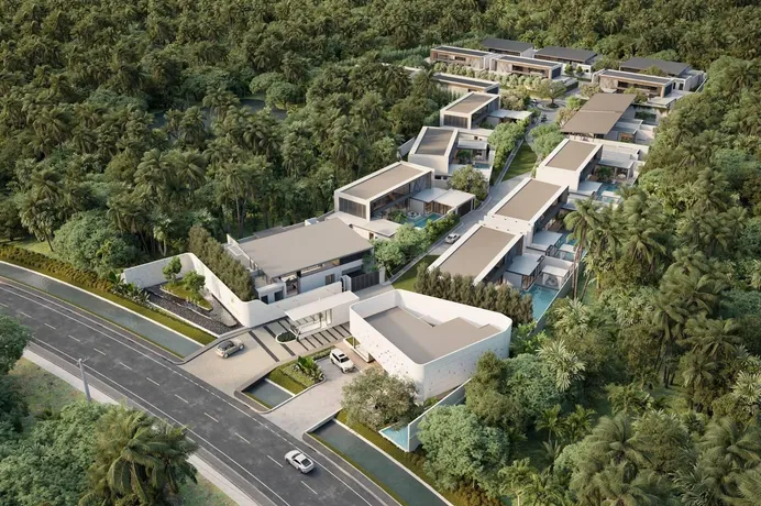 Новые виллы с бассейнами в жилом комплексе всего в 300 м от пляжа Банг Тао, Пхукет, Таиланд