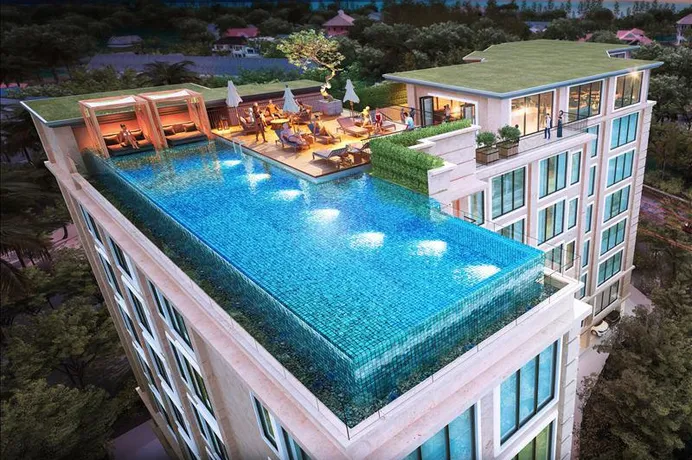 Новая резиденция с бассейном и видом на море в 600 метрах от пляжа Сурин, Пхукет, Таиланд