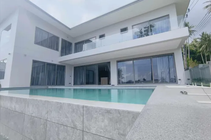 Вилла с бассейном и большой террасой в 300 метрах от пляжа Банг По, Самуи, Таиланд