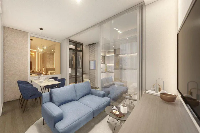 Меблированная двухкомнатная квартира в в новой резиденции, в 800 метрах от пляжа Най Харн, Пхукет, Таиланд