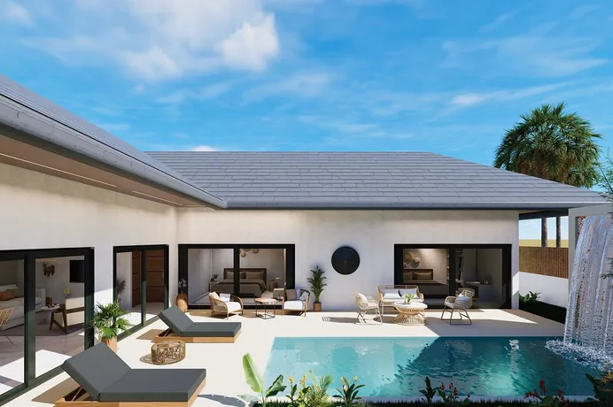 Комплекс вилл с бассейнами и садами в 8 минутах от пляжа, Самуи, Таиланд