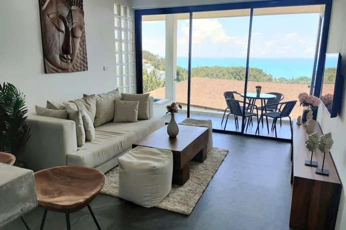 Меблированная квартира с панорамным видом на море и собственным бассейном, Самуи, Таиланд