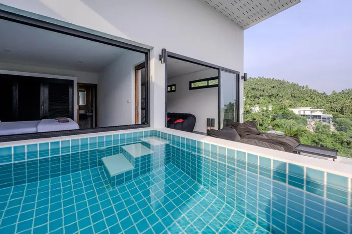 Меблированные апартаменты с собственным бассейном в малоэтажной резиденции, в 900 метрах от пляжа, Ламай, Самуи, Таиланд