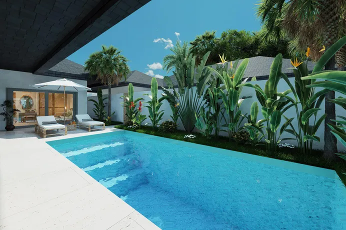 Мини-комплекс вилл «под ключ» с приватными бассейнами рядом с полем для гольфа в районе Маенам, Самуи, Таиланд