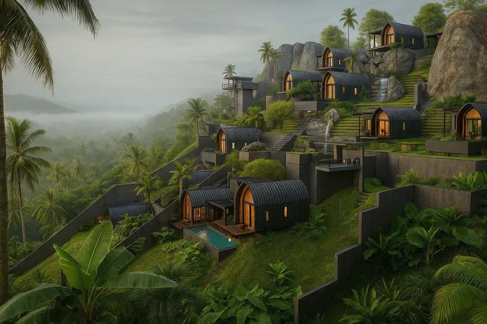 Комплекс вилл со спа-центром в 700 метрах от пляжа, Самуи, Таиланд