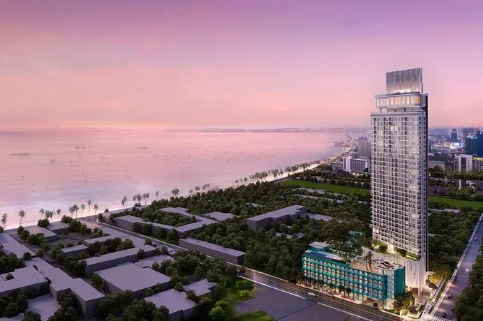 Высотная резиденция с бассейном, коворкингом и панорамными видами в 300 метрах от побережья, Паттайя, Таиланд