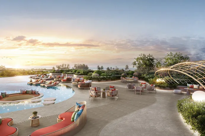 Новый проект с бассейнами и зелеными зонами в 400 метрах от пляжа Камала, Пхукет, Таиланд