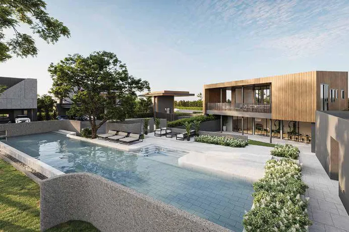 Комплекс новых вилл с общим бассейном и клубным домом в Паттайе, Таиланд