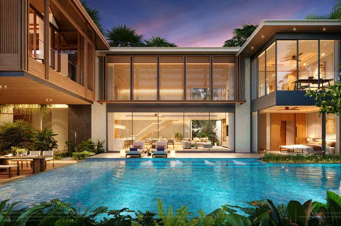 Новый комплекс вилл с бассейнами в 10 минутах езды от пляжа Банг Тао, Пхукет, Таиланд