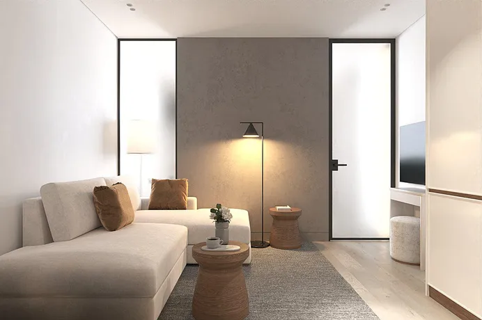 Угловая двухкомнатная квартира с видом на бассейн в новом комплексе, Чонг Тале, Пхукет, Таиланд