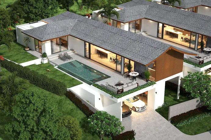 Новый эксклюзивный комплекс вилл с панорамными видами, Самуи, Таиланд