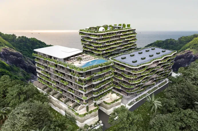 Новая квартира с большим балконом в 750 метрах от пляжа Най Харн, Пхукет, Таиланд